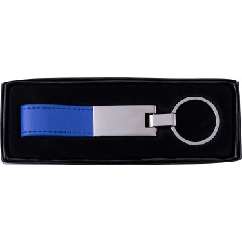 Portachiavi in acciaio con anello in PU Keon