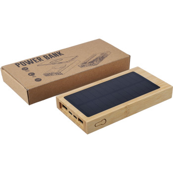 Power bank solare in bambù Elz