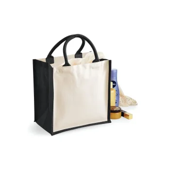 Printers Midi Jute Tote