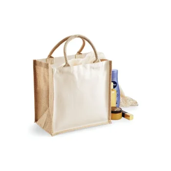 Printers Midi Jute Tote