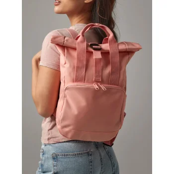 Recycled Mini Twin Handle Roll-Top Backpack