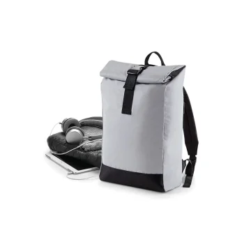 Reflective Roll-Top Backpack