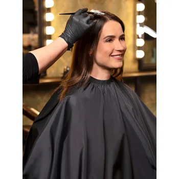 Salon Dye cape with hand grips