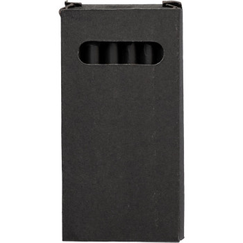 Set 6 matite colorate in legno con rifiniture in nero Holger