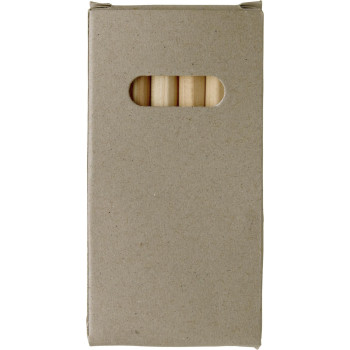 Set 6 matite in legno corte colorate Gigi