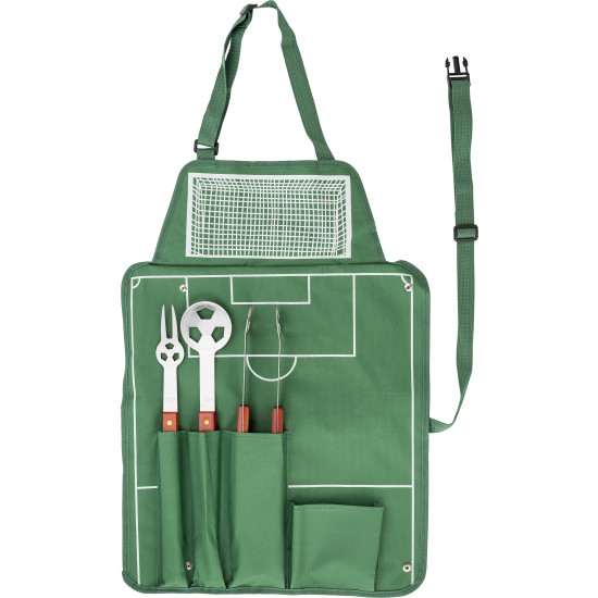 Set da barbecue calcio in nylon 600 D Christina