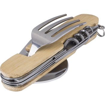 Set di posate multifunzionali in bambù Ainsley