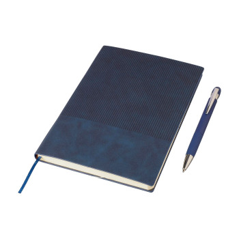Set taccuino Tarek | Similpelle riciclata | A5 | Con penna