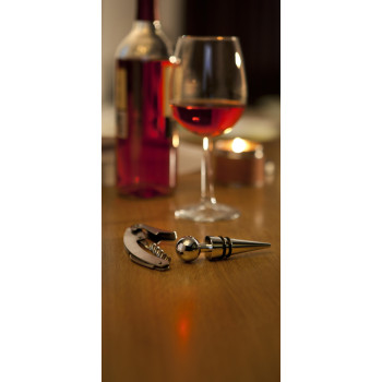 Set vino 2 accessori, in acciaio inox Eve