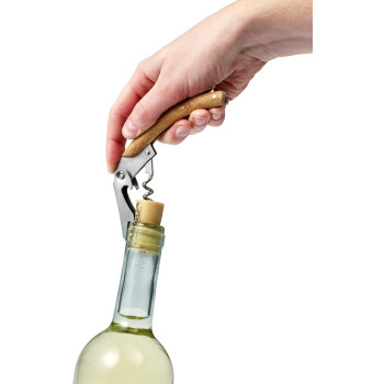 Set vino in bamboo ed acciaio inox Gareth