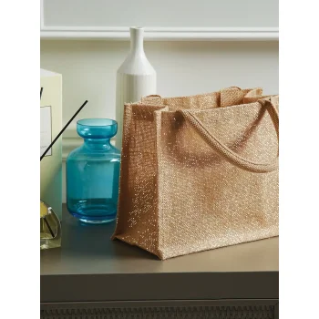 Shimmer Jute Mini Gift Bag