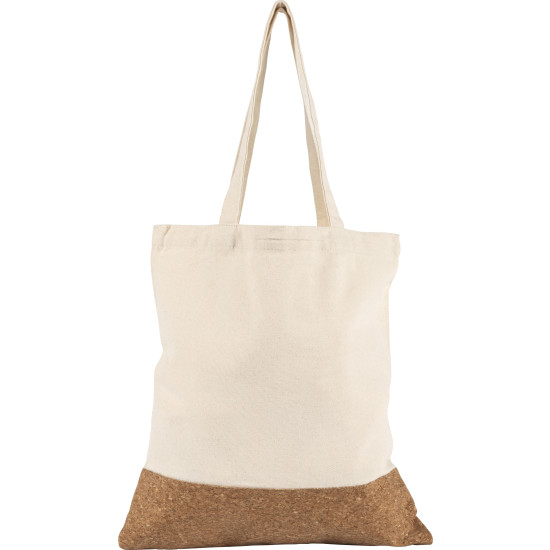 Shopping bag in cotone con base in sughero Dalia