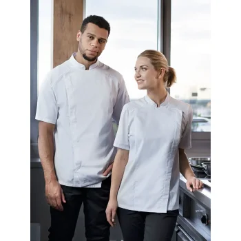 Short-Sleeve Ladies' Chef Jacket Modern-Look