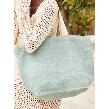 Soft Washed Jute Beach Bag 