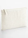 Striped Organic Cotton Accessory Pouch