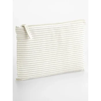 Striped Organic Cotton Accessory Pouch