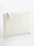 Striped Organic Cotton Accessory Pouch