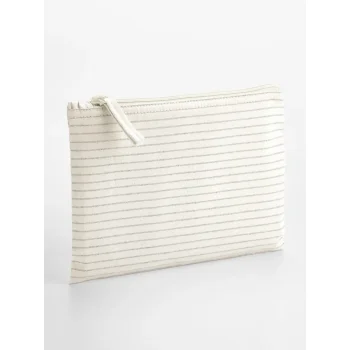 Striped Organic Cotton Accessory Pouch