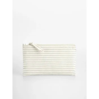 Striped Organic Cotton Accessory Pouch
