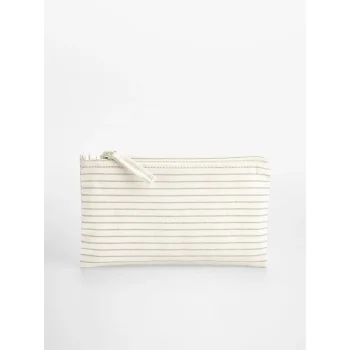 Striped Organic Cotton Accessory Pouch