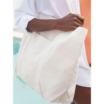 Striped Organic Cotton Shopper