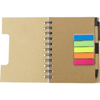 Taccuino effetto bamboo con penna a sfera Niall