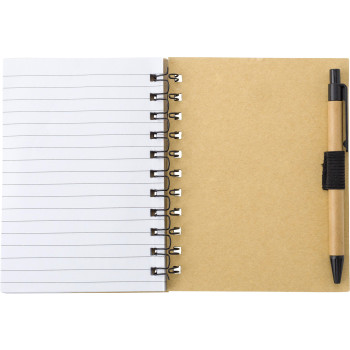 Taccuino effetto bamboo con penna a sfera Niall