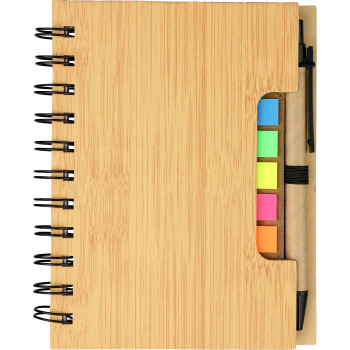 Taccuino effetto bamboo con penna a sfera Niall