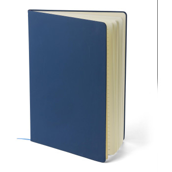 Taccuino formato +/- A4 certificato FSC® in PU riciclato Azure
