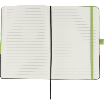 Taccuino formato +/- A5 a righe in poliestere rPET Yuna