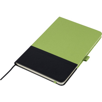 Taccuino formato +/- A5 a righe in poliestere rPET Yuna