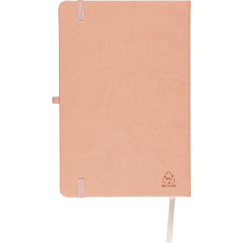 Taccuino formato +/- A5 certificato FSC® in PU riciclato Bloom