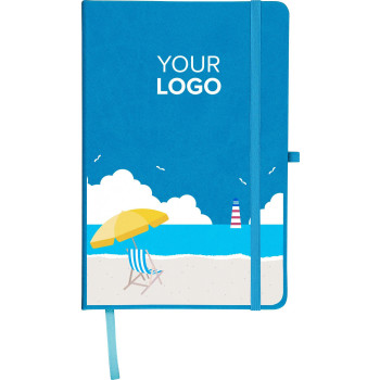 Taccuino formato +/- A5 certificato FSC® in PU riciclato Bloom