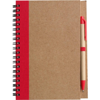 Taccuino Stella | Cartone riciclato | pagine a righe | Penna a sfera