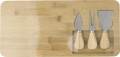 Tagliere per formaggi in bambù, incluso tre utensili Regina