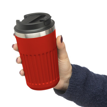 Tazza da viaggio in acciaio inossidabile riciclato Chiara 400 ml