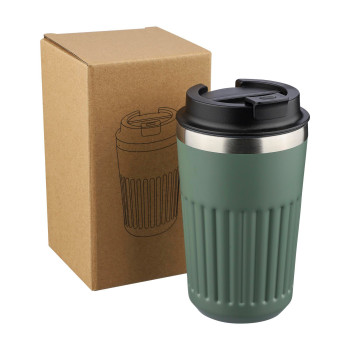 Tazza da viaggio in acciaio inossidabile riciclato Chiara 400 ml