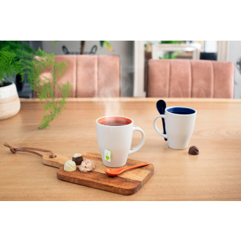 Tazza in ceramica con cucchiaio, capacità 300 ml Eduardo