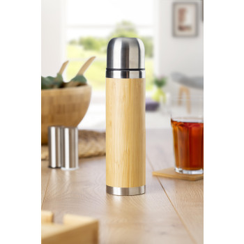 Thermos in acciaio inox e bamboo, capacità 400 ml Frederico