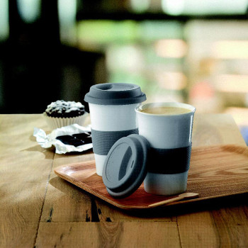 TRIBECA - Tazza in ceramica e silicone