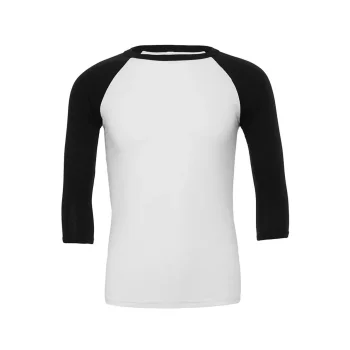 Unisex 3/4 Sleeve Baseball Tee