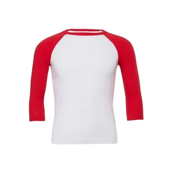 Unisex 3/4 Sleeve Baseball Tee