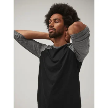 Unisex 3/4 Sleeve Baseball Tee