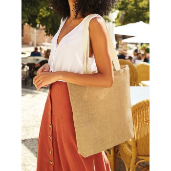 UNLAM.JUTE TOTE 100%UNL.JUTE