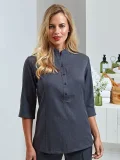Verbena Linen Look Button Up Beauty Tunic