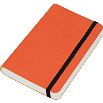 VERTICAL blocco 224 pg. quadrettato con  elastico verticale, in vivella bicolore. Astuccio di confezione.