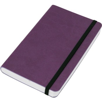 VERTICAL blocco 224 pg. quadrettato con  elastico verticale, in vivella bicolore. Astuccio di confezione.