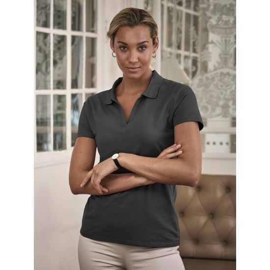 W LUXURY STRETCH V POLO 95%C5%