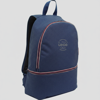 Zainetto con zip e ampia tasca frontale