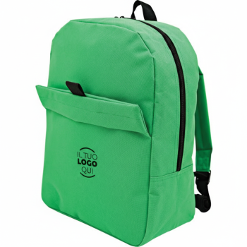 Zainetto sportivo in poliestere 600D con tasca frontale